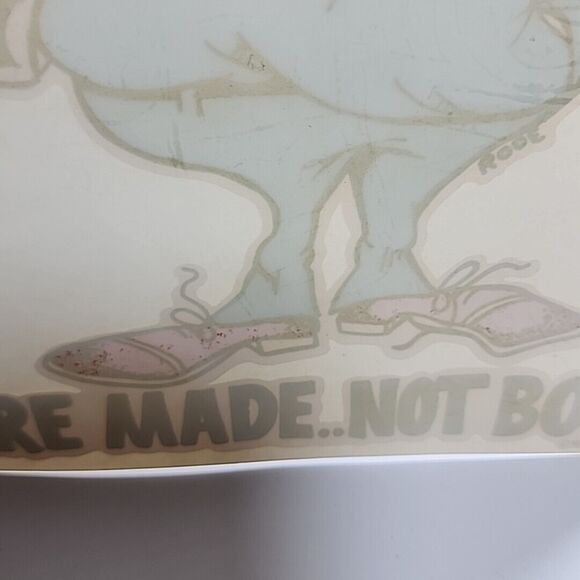 Vintage 1978 Beer Bellies Are‎ Made Not Born Iron On Transfer Rooe USA Funny - Picture 8 of 12